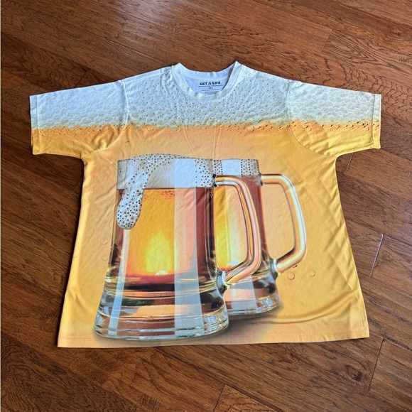 Rhinestone‎ Beer Mug T Shirt - Picture 1 of 11